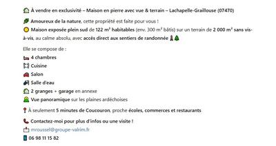 Ferme - 122 m² - 5 pièces