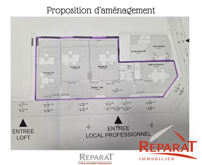 Local d'activités - 65 m²