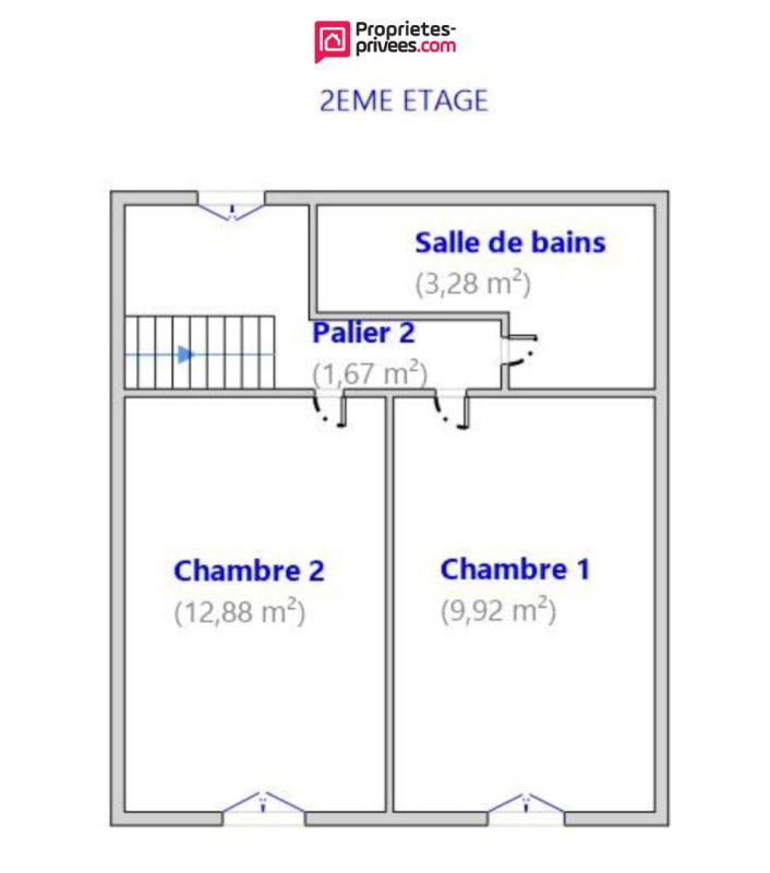 Maison - 85 m² - 3 pièces