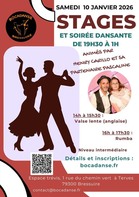 Stage de valse anglaise, rumba et soirée dansante