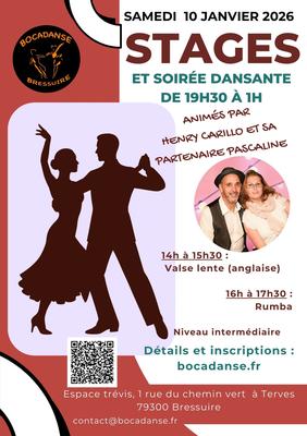 Stage de valse anglaise, rumba et soirée dansante