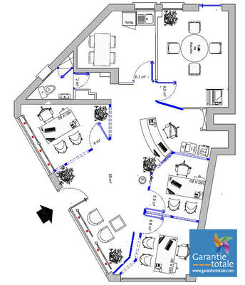 Local commercial - 65 m² - 5 pièces