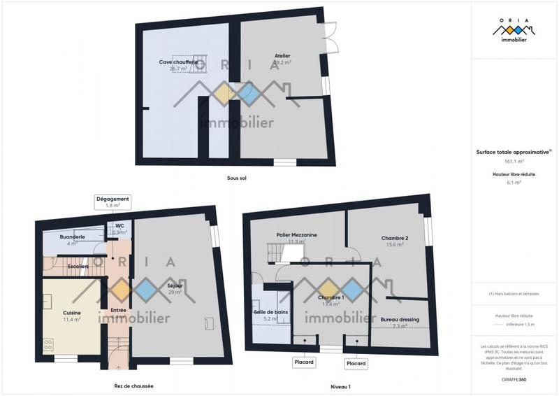Maison de village - 96 m² - 3 pièces