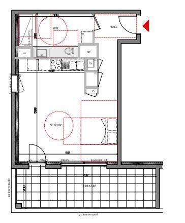 Appartement - 39 m² - 1 pièce