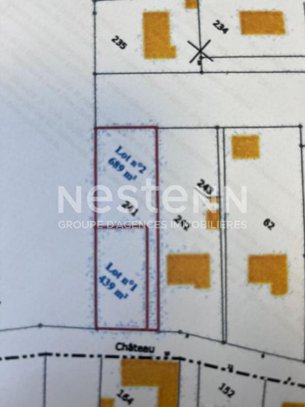 Terrain constructible - 689 m²