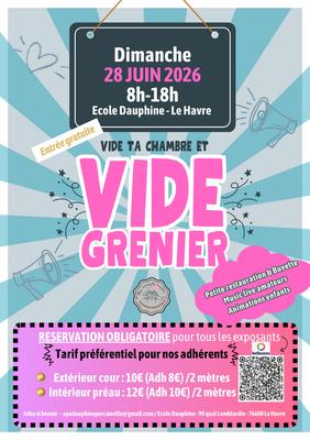 Vide grenier - vide ta chambre de l'ape l'havrais school