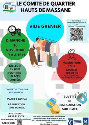Vide grenier du comité de quartier hauts de massane