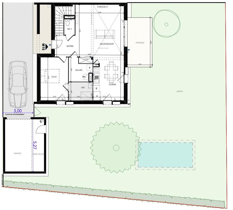 Maison - 130 m² - 5 pièces