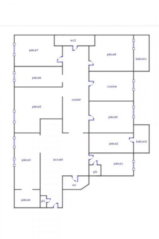 Bureau - 121 m² - 6 pièces