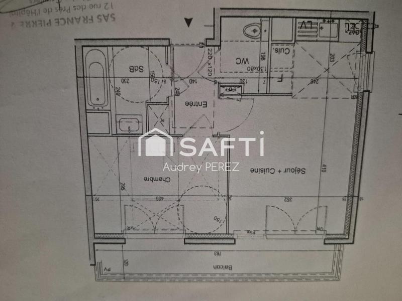 Appartement - 42 m² - 2 pièces