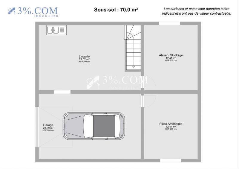 Pavillon - 72 m² - 4 pièces