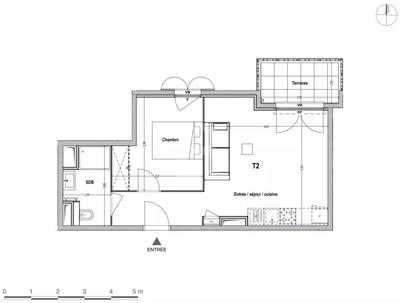 Appartement - 39 m² - 2 pièces