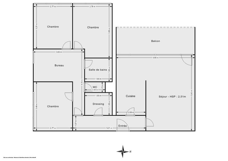 Appartement - 79 m² - 4 pièces