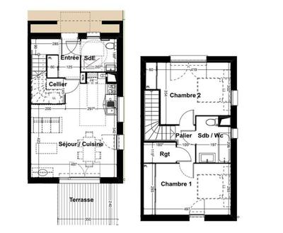 Villa - 75 m² - 3 pièces