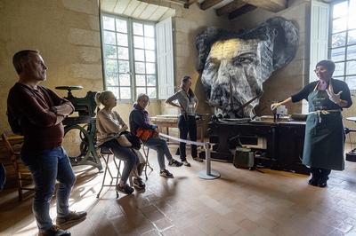 Démonstration de la presse typographique