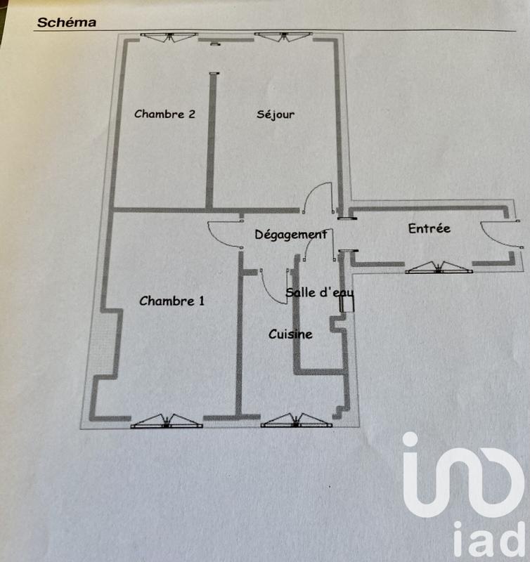 Appartement - 41 m² - 3 pièces