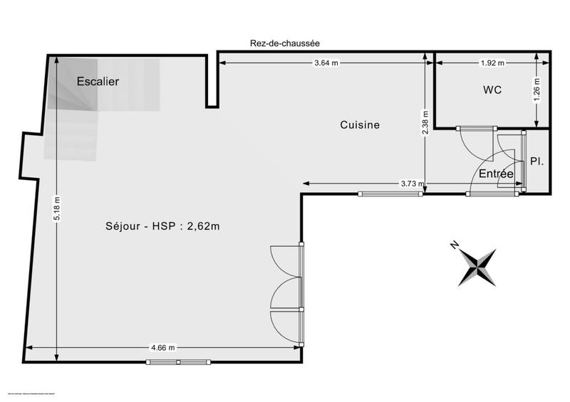 Maison - 65 m² - 3 pièces