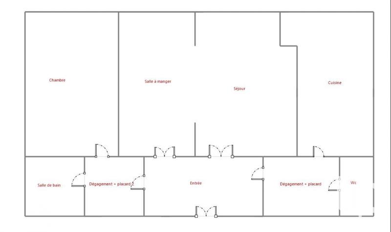 Appartement - 76 m² - 3 pièces