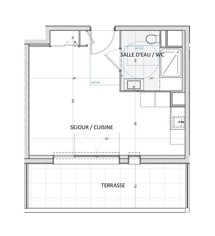 Appartement - 30 m² - 1 pièce