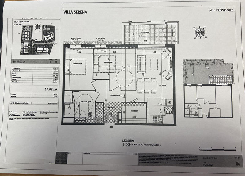 Appartement - 62 m² - 3 pièces