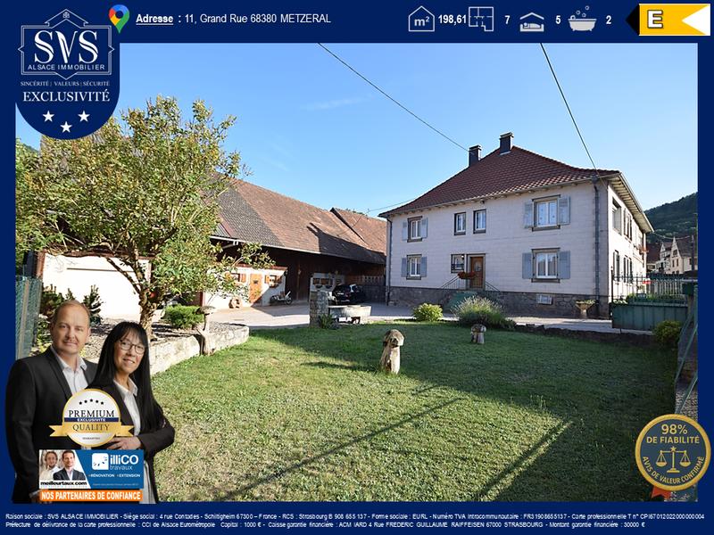 Maison - 199 m² - 7 pièces