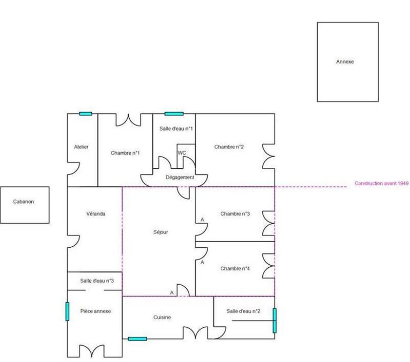 Maison - 125 m² - 7 pièces