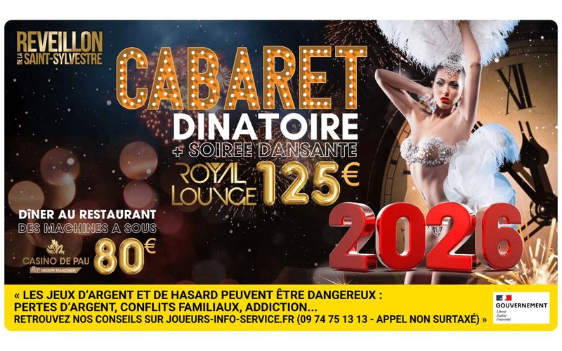 Réveillon Saint Sylvestre - Cabaret dînatoire + soirée dansante