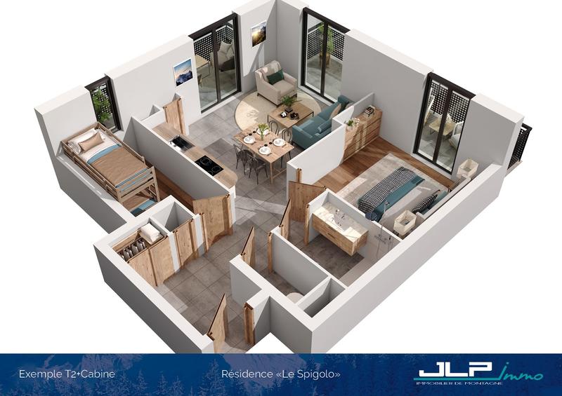 Appartement - 55 m² - 3 pièces