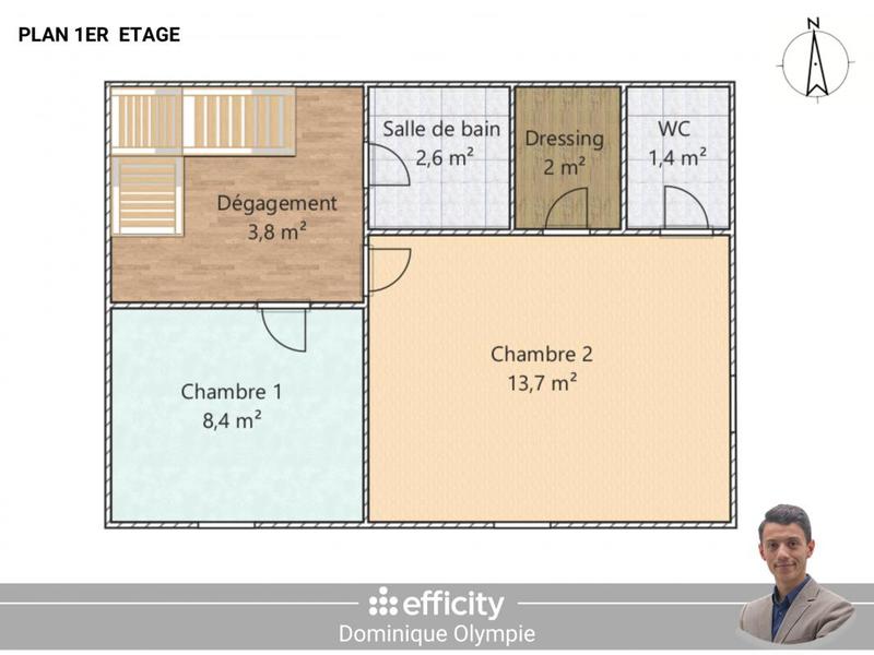 Maison - 70 m² - 3 pièces