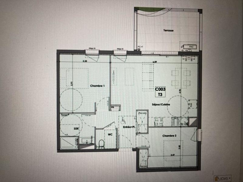 Appartement - 64 m² - 3 pièces