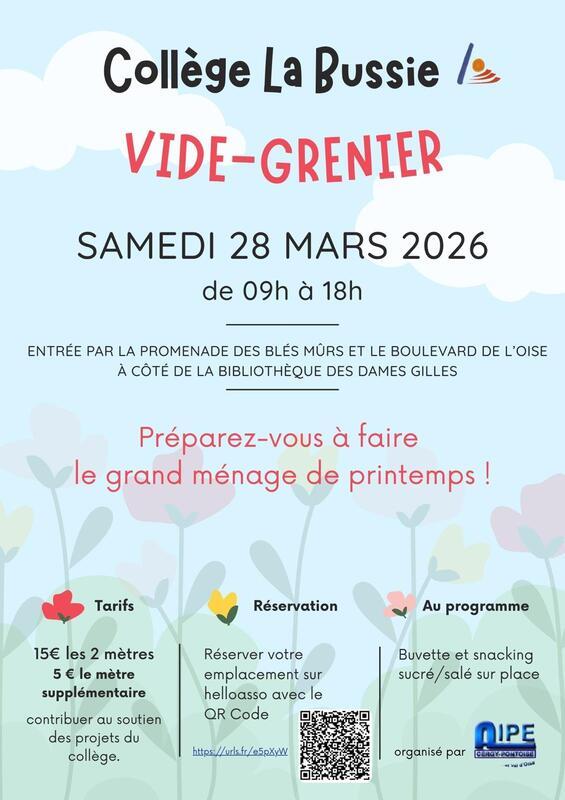 Vide-grenier de printemps du collège la bussie