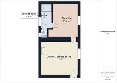 Bureau - 33 m² - 2 pièces