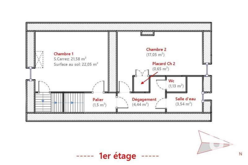 Maison de village - 112 m² - 5 pièces