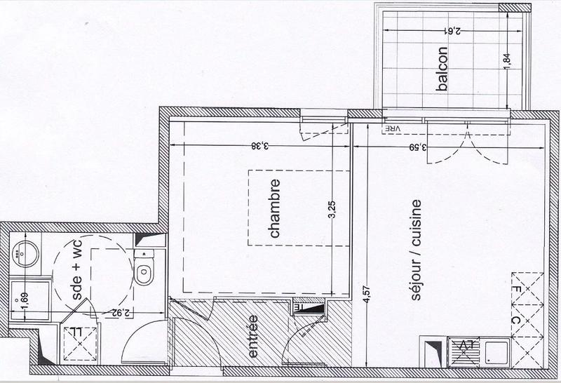 Appartement - 37 m² - 2 pièces