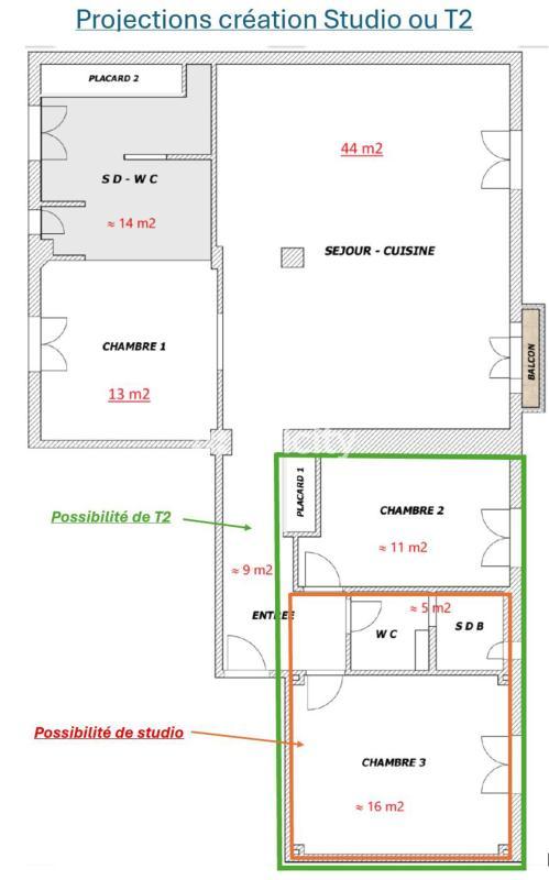 Appartement - 113 m² - 4 pièces