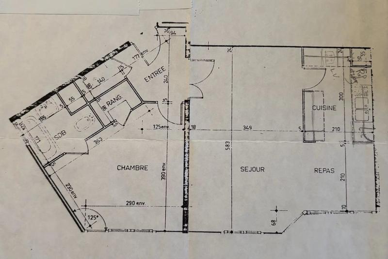 Appartement - 54 m² - 2 pièces