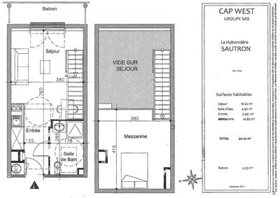 Appartement - 40 m² - 2 pièces