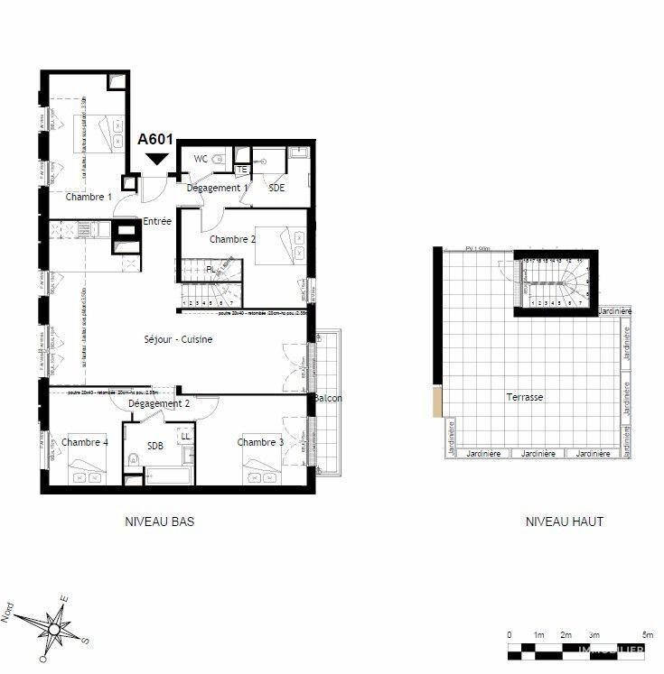 Appartement - 112 m² - 5 pièces