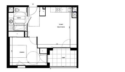 Appartement - 42 m² - 2 pièces