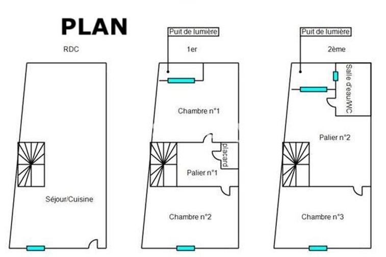 Maison - 72 m² - 4 pièces
