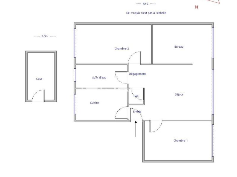 Appartement - 62 m² - 4 pièces