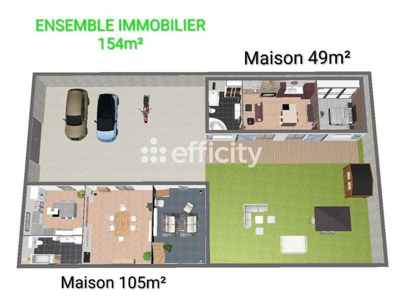 Maison ancienne - 105 m² - 6 pièces