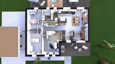 Maison - 90 m² - 4 pièces