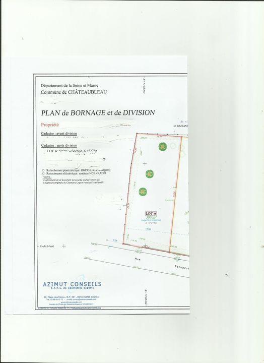 Terrain constructible - 500 m²