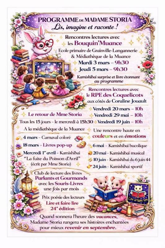 Programme de Madame Storia