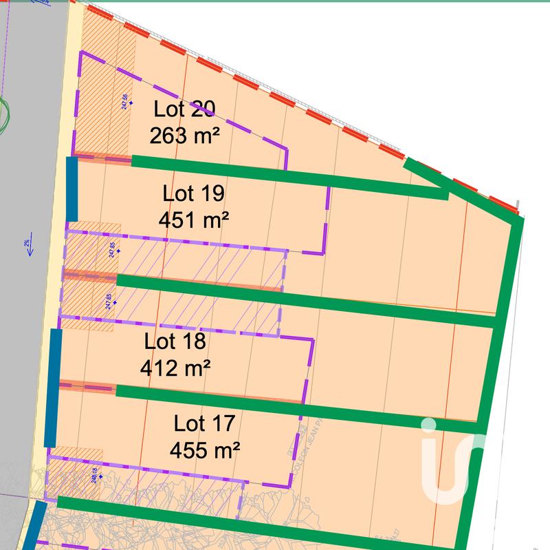 Terrain - 455 m²
