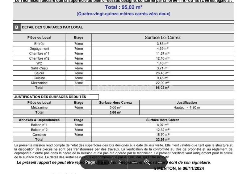 Duplex - 95 m² - 4 pièces
