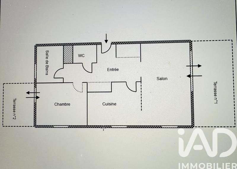 Appartement - 42 m² - 2 pièces