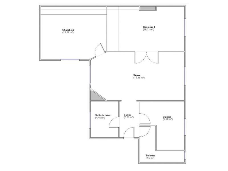 Appartement - 67 m² - 3 pièces