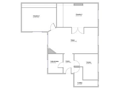 Appartement - 67 m² - 3 pièces